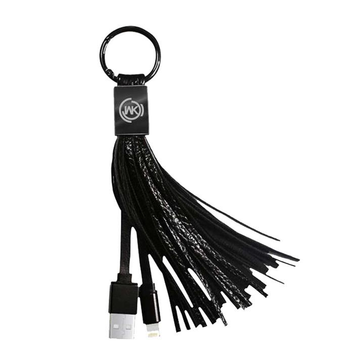 کابل تبدیل USB به لایتنینگ دبلیو کی مدل Tassels Ring WDC-011 به طول 15 سانتی متر WK Tassels Ring WDC-011 USB to Lightning Cable 15cm